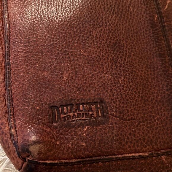 Duluth Trading Co Brown Leather Crossbody Bag - Picture 3 of 16